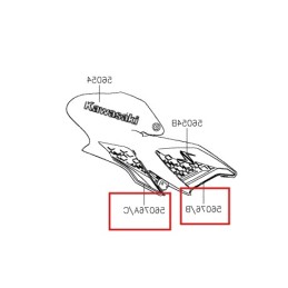 Set Patterns Cover Tank Right Kawasaki Z900 2020 2021 2022 2023