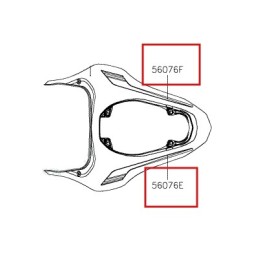 Kit Stickers Carénage Arrière Kawasaki Z900 2020 2021
