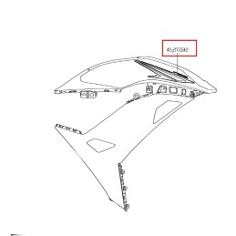 Autocollant Flanc Avant Droit Kawasaki NINJA 650 2017 2018 2019