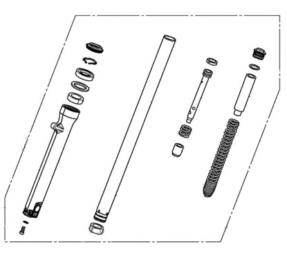 Fourche Avant Gauche Honda CMX500 Rebel 2020 2021