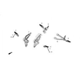 Support Repose Pied Arrière Droit Honda CB150R