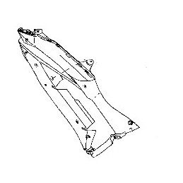 Carénage Flanc avant Gauche Kawasaki ER6f Ninja 650