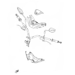 Couvre Guidon Inférieur Yamaha NMAX 2020 2021