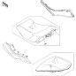Cover Left Side under seat Kawasaki Ninja 650 Er6f
