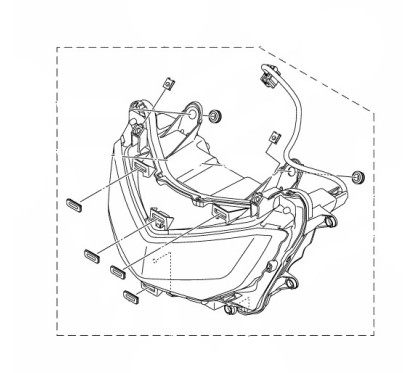 Phare Avant Yamaha NMAX 2020 2021
