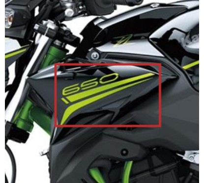 Set Patterns Shroud Outer Left Kawasaki Z650 Black 2020