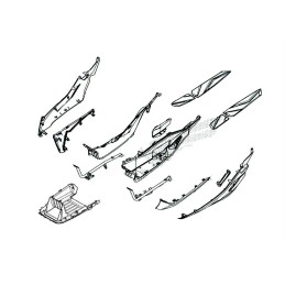 Cover Rear Right Floor Honda Forza 350 2021