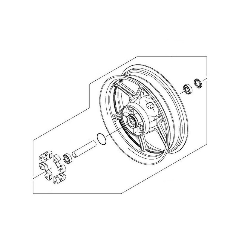 Rear Wheel Kawasaki Versys 650 2015/2025