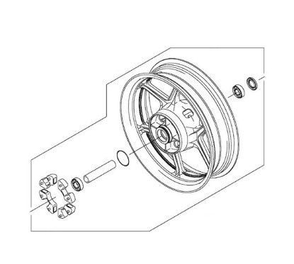 Rear Wheel Kawasaki Versys 650 2015/2021