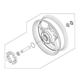 Rear Wheel Kawasaki NINJA 650