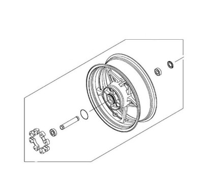 Jante Arrière Kawasaki Z900