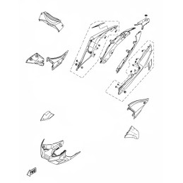 Rear Cover Left Yamaha MT-03 2020 2021