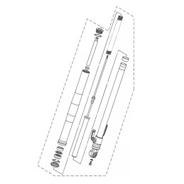 Front Fork Left Yamaha MT-03 2020 2021