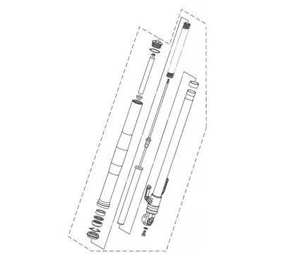 Fourche Avant Gauche Yamaha MT-03 2020 2021