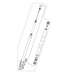Fourche Avant Droit Yamaha MT-03 2020 2021