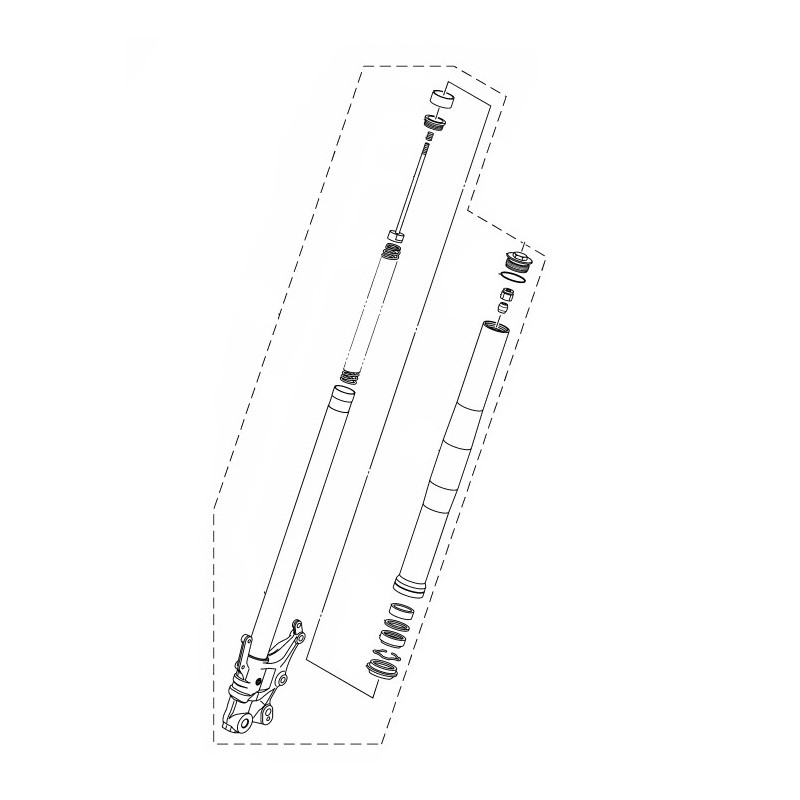 Fourche Avant Droit Yamaha MT-03 2020/24 Fourche Avant Droit Yamaha MT-03 2020/24