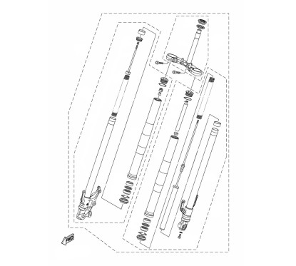 Front Fork Right Yamaha MT-03 2020/24