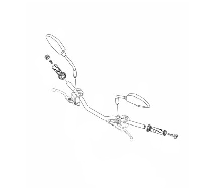 Grip Handle Right Yamaha MT-03 2020/24