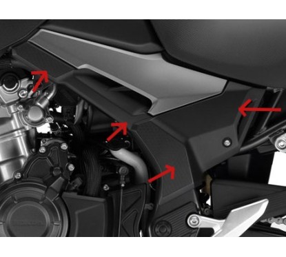 Couvre Centre Gauche Honda CB500X 2019 2020 2021