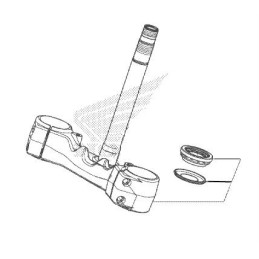 T de Fourche Honda CB650R 2021 2022 2023