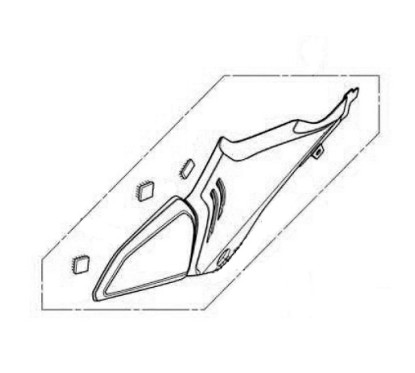 Carénage Centre Gauche Honda CB650R 2021/2025