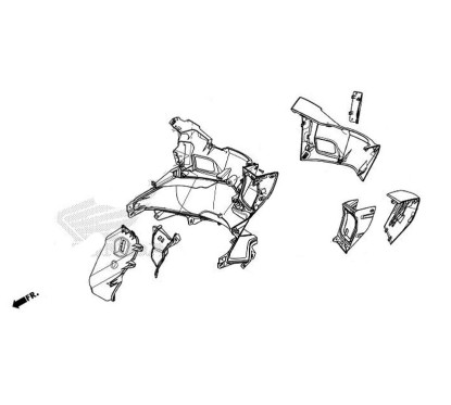 Base Inner Pocket Lid Honda PCX 125/160 v5 2021