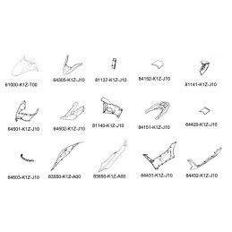 Set Body Fairing Candy Rosy RED Honda PCX 125/160 v5 2021