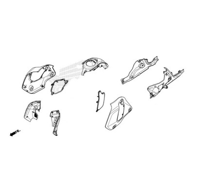 Couvre Droit Reservoir Essence Honda MSX GROM 125 2021 2022 2023