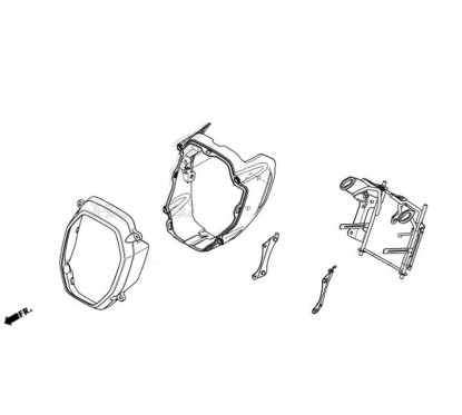 Right Plate Stay Front Cowling Honda MSX GROM 125 2021 2022 2023 2024