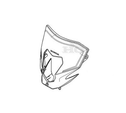 Visor Set Front Honda CRF300L 2021 2022