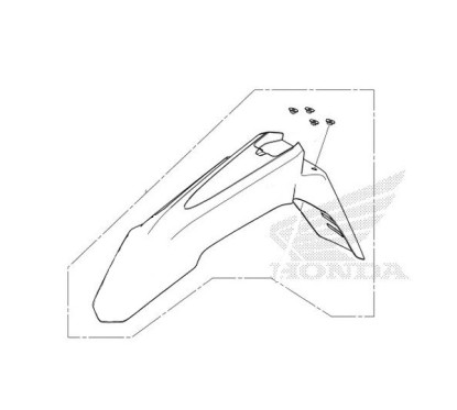 Front Fender Honda CRF300L 2021 2022
