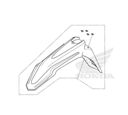 Front Fender Honda CRF300 RALLY 2021/2024