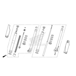 Pipe Fork Left Honda CRF300 2021/2024 NO ABS