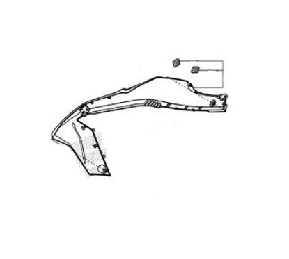 Carénage Avant Droit Honda CRF300L 2021 2022