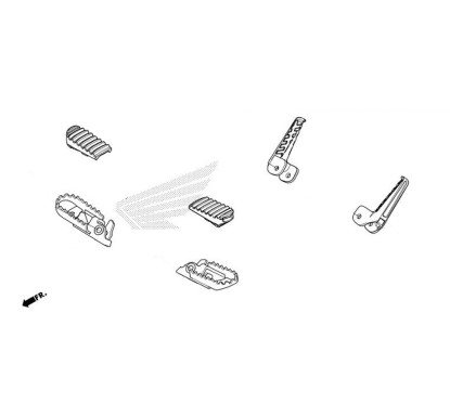 Step Driver Left Honda CRF300