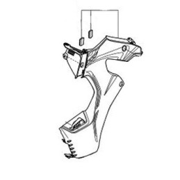 Cover Left Middle Honda CRF300 RALLY