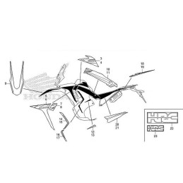 Kit Stickers Complet Honda CRF300 RALLY