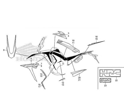 Full Set Marks Honda CRF300 RALLY