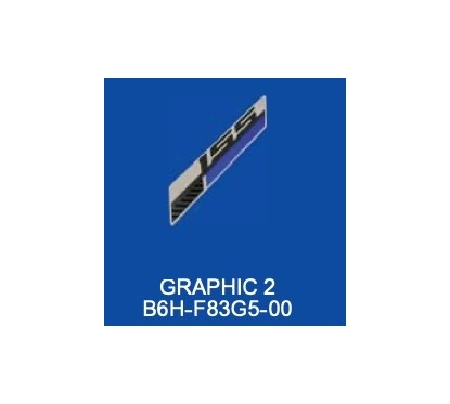 Autocollant Carénage Avant Gauche Yamaha NMAX Gris Bluish 2021