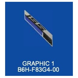 Sticker Front Body Cowling Left Yamaha NMAX Bluish GRAY 2021