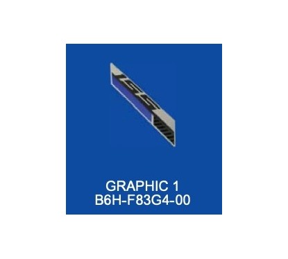 Autocollant Carénage Avant Gauche Yamaha NMAX Gris Bluish 2021