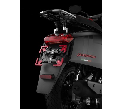 Premium Rear License Support Bikers Lambretta V200