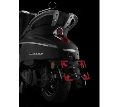 Premium Rear License Support Bikers Peugeot DJANGO 150