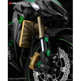 Stainless Titanium Coating Radiator Guard 1.2mm Bikers Kawasaki NINJA 1000