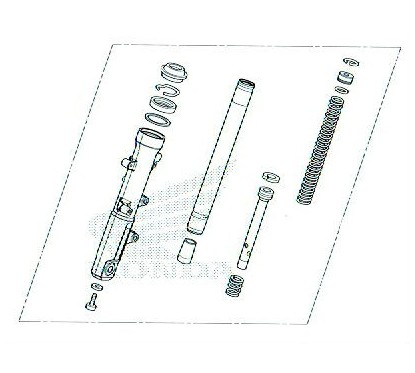 Front Fork Left Honda Forza 125 2021