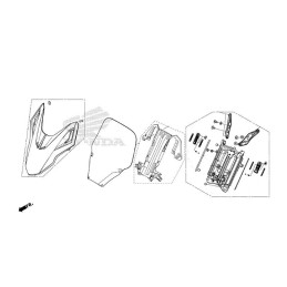 Couvre Avant Compteur Honda Forza 125 2021