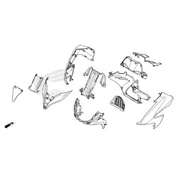 Couvre Avant Compteur Honda Forza 125 2021