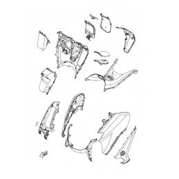 Inner Lid Fuel Tank Yamaha NMAX 2020 2021