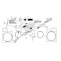 Autocollant Avant Carénage Centre Droit Honda CB650F 2017 2018 Autocollant Avant Carénage Centre Droit Honda CB650F 2017 2018