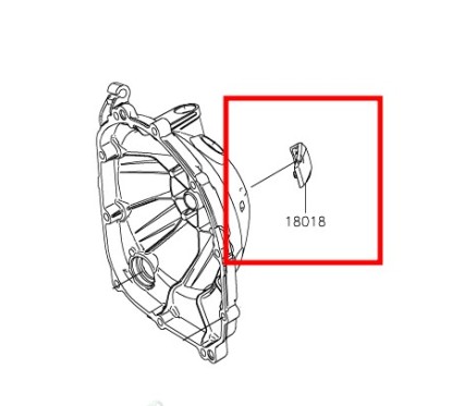 Plaque Pare-Chaleur Kawasaki Z900 18018-0603